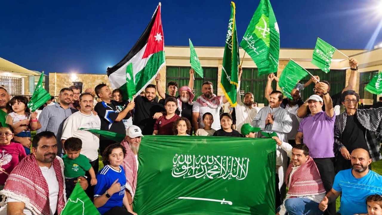 شباب ملتقى النشامى يحتفل باليوم الوطني السعودي 96