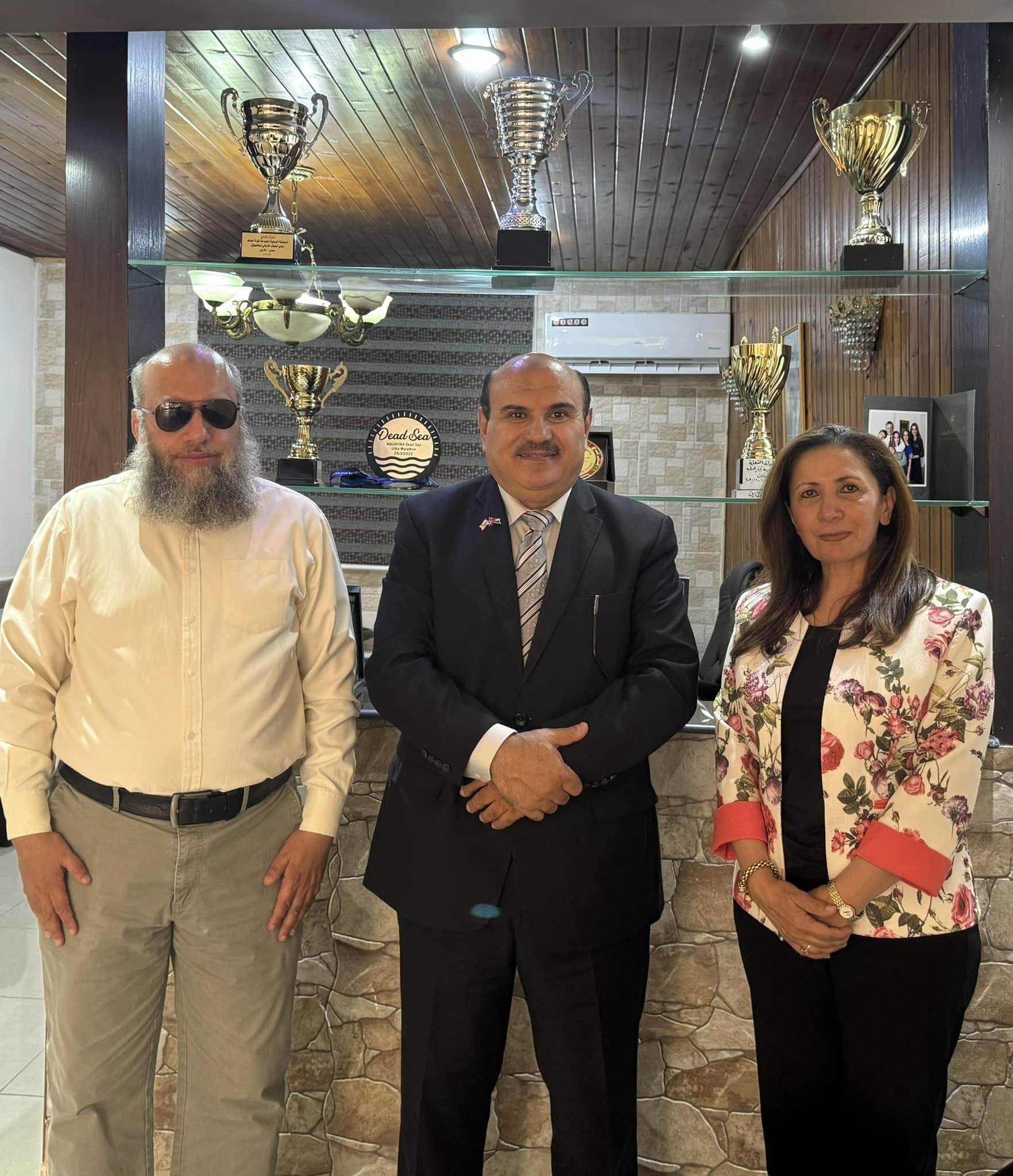 بدعوة كريمة من الملتقى الثقافيّ للمكفوفين التقى رئيس ملتقى النشامى للجالية الاردنية حول العالم سعادة المهندس ايمن الرفاعي