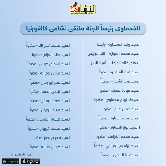 الفحماوي رئيساً للجنة ملتقى نشامى كالفورنيا #ملتقى_النشامى_للجالية_الأردنية_حول_العالم #الاردن #مغترب #عمان #مغتربين_الأردنيين