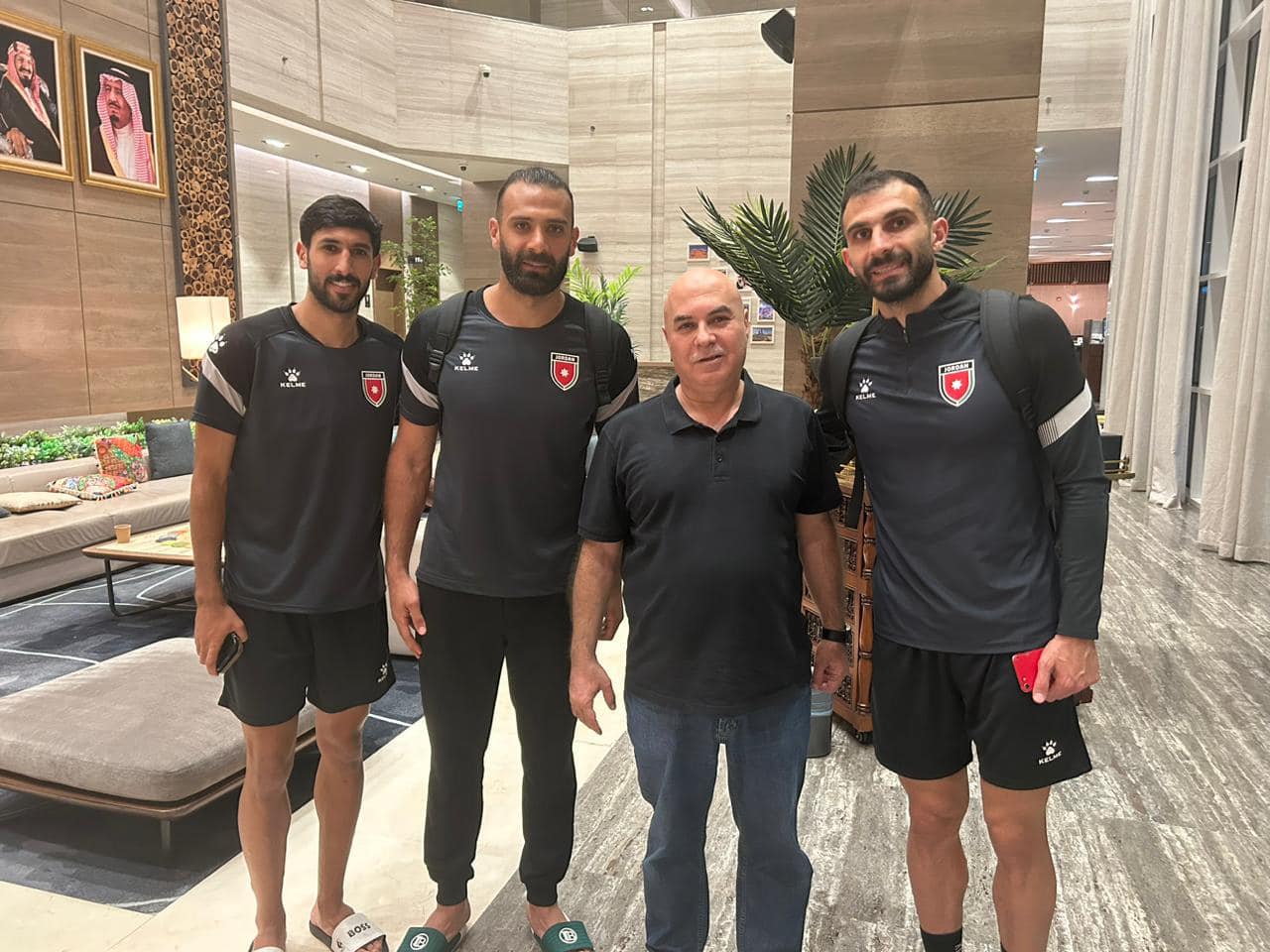 حماد يلتقي وفد المنتخب الوطني الاردني لكرة القدم